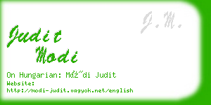 judit modi business card